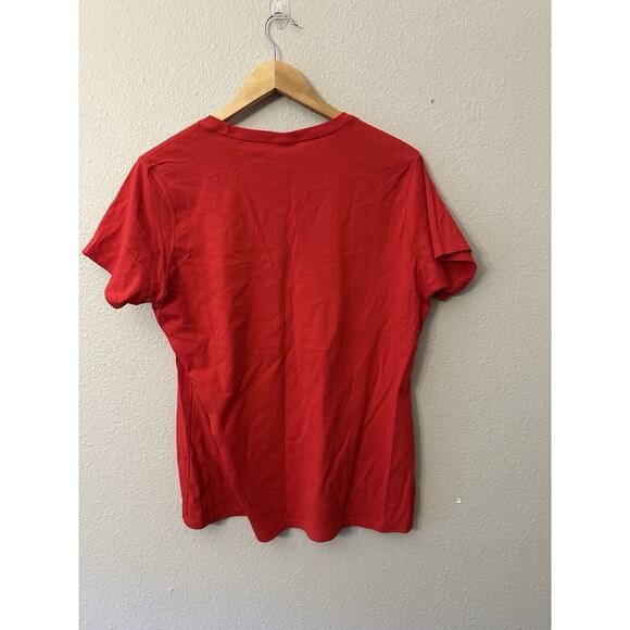 Christmas Candy Cane Heart Holiday Family Matching PJ Shirt Red Women Sz L - Picture 4 of 4